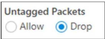 Untagged Packets Allow Drop