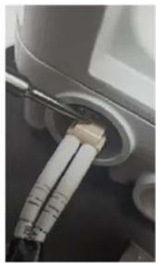 Cambium Networks cnWave 60 - Removing the cable and SFP module - 1