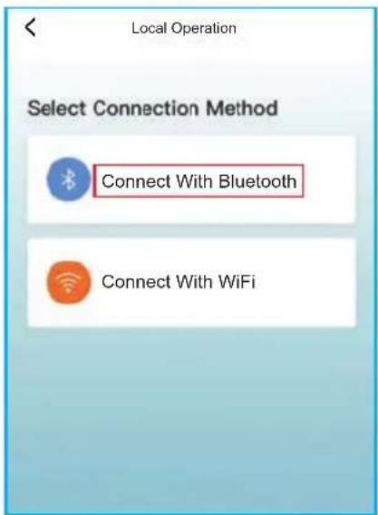 Local Operation Select Connection Method Connect With Bluetooth Connect With WiFi