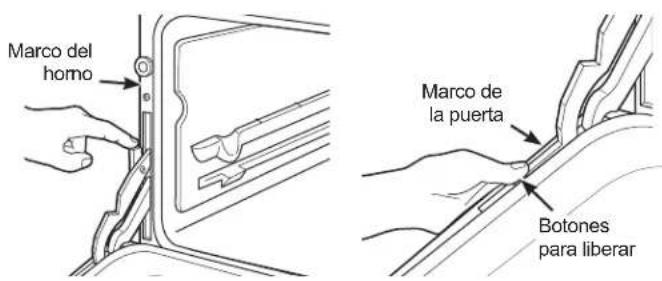 Marco del homo Marco de la puerta Botones para liberar