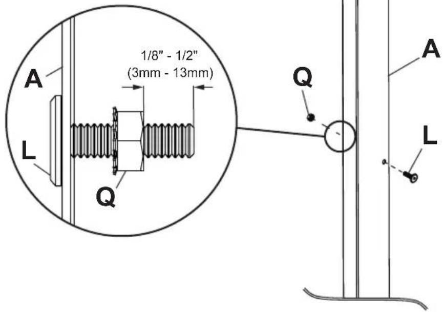 A L Q 1/8" - 1/2" (3mm - 13mm) Q A L