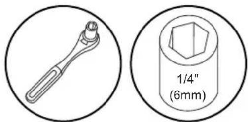 1/4" (6mm)