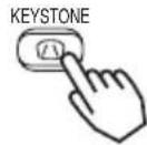 HITACHI CPX870 - Press the KEYSTONE button - 1