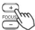 HITACHI CPX870 - Use the FOCUS /+buttons to adjust the focus - 2