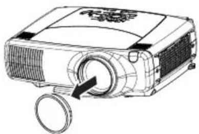 HITACHI CPX870 - Remove the lens cap - 1