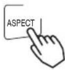 HITACHI CPX870 - Press the ASPECT button - 2
