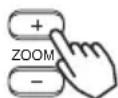 HITACHI CPX870 - Use the ZOOM /+buttons to adjust the screen size - 2
