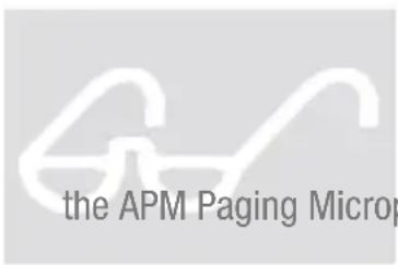 the APM Paging Microp