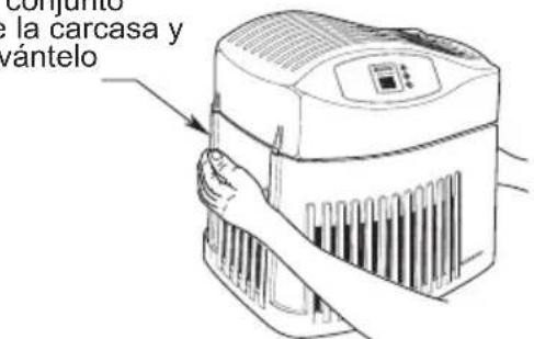 conjunto de la carcasa y vántelo