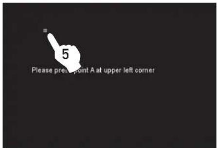 5 Please press a point A at upper left corner