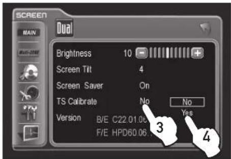 SCREEN Dual Brightness 10 Screen Tilt 4 Screen Saver On TS Calibrate No No Version B/E C22.01.06 Yes F/E HPD60.06