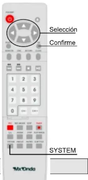 Selección Confirme 1 2 3 4 5 6 7 8 9 0 CM+ CM+ REC-ORDER SET LIC ORDER PLAY-MOCKS ITEM NAME AUDIO SLUTTER SYSTEM MxOndo