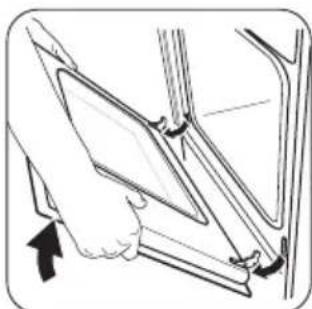 ZANUSSI ZCG210E1WA - Desmontaje de la puerta del horno y de los paneles de cristal - 3