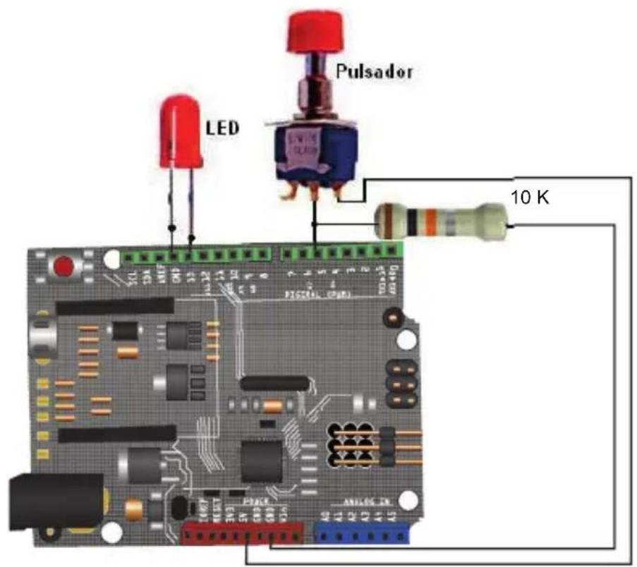 LED Pulsador 10 K
