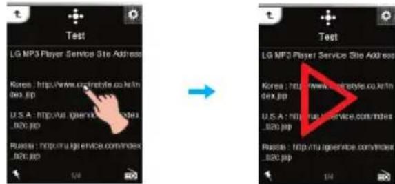 Test LG MP3 Player Service Site Address Korea : http://www.com/style.co.in/index.jsp U.S.A : http://u.igeservice.com/index.jsp Russia : http://u.lgservice.com/index.jsp → Test LG MP3 Player Service Site Address Korea : http://www.com/style.co.in/index.jsp U.S.A : http://u.igeservice.com/index.jsp Russia : http://u.igeservice.com/index.jsp 14
