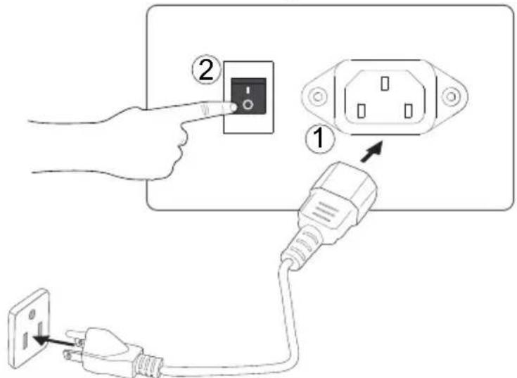 Diagram showing installation of an electrical outlet with labeled components and wiring connections