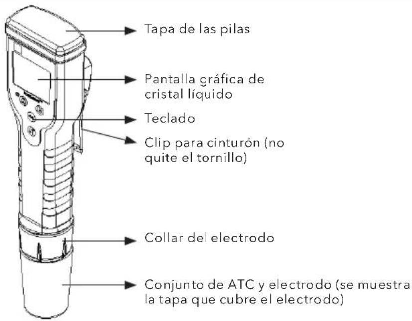 YSI EcoSense pH/EC1030A pH - Configure y calibre el electrodo y el medidor - 1