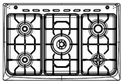 EAS Electric EFG9H60X - Pan diameters (60X90 cm model) - 2