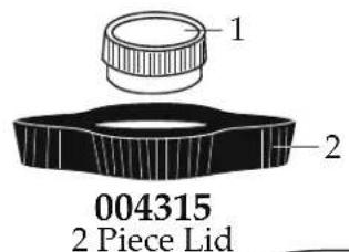1 2 004315 2 Piece Lid