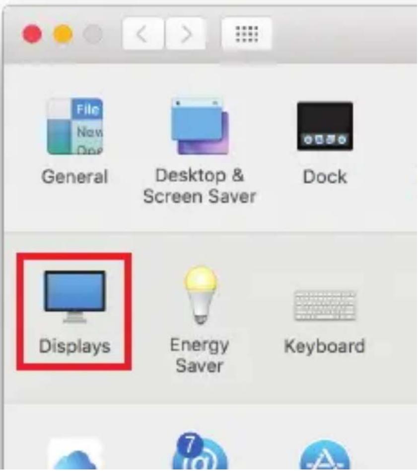 General Desktop & Screen Saver Dock Displays Energy Saver Keyboard