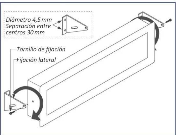 Diámetro 4,5 mm Separación entre centros 30 mm Tornillo de fijación Fijación lateral