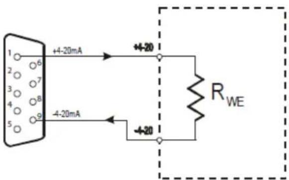 1 2 3 4 5 6 7 8 9 +4-20mA +4-20 RWE -4-20mA