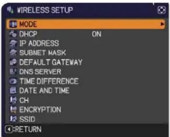 HITACHI CP-X2021WNEF - NETWORK menu - 2