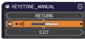 HITACHI CP-X2021WNEF - Correcting the keystone distortions - 3