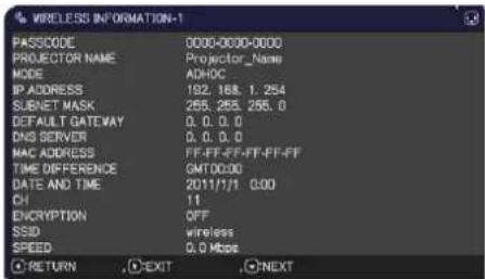 HITACHI CP-X2021WNEF - NETWORK menu - 3