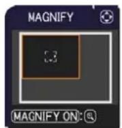 HITACHI CP-X2021WNEF - Using the magnify feature - 1