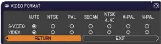 HITACHI CP-X2021WNEF - INPUT menu - 2