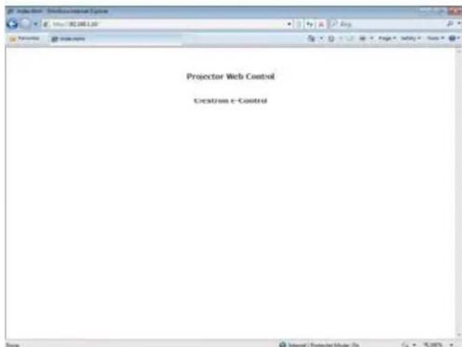 Projector Web Control Chestron e-Control