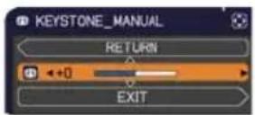 HITACHI CP-X3021WNEF - Correcting the keystone distortions - 3