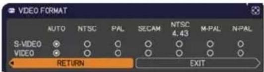 HITACHI CP-X3021WNEF - INPUT menu - 2