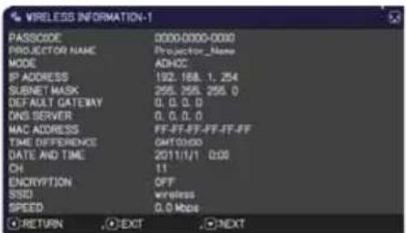 HITACHI CP-X3021WNEF - NETWORK menu - 2