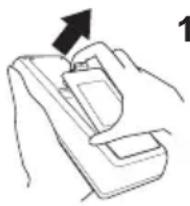 HITACHI CP-X3021WNEF - Preparing for the remote control - 1
