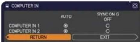 HITACHI CP-X3021WNEF - INPUT menu - 3