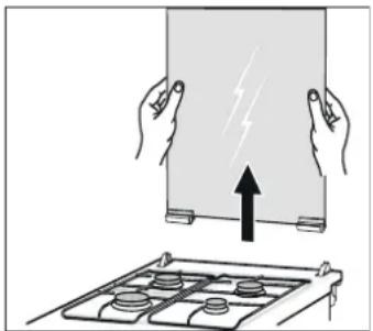 BOSCH HGV745257N - Upper glass cover - 1