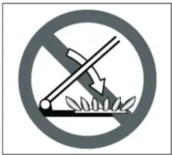 Prohibition sign indicating no littering or anti-waste, featuring a crossed-out arrow and leafy ground symbol.