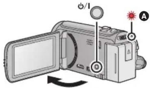 PANASONIC HDC-HS80P/PC - ■ Encender/apagar la unidad Encender y apagar el dispositivo con el botón de alimentación - 1