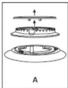 BAUMATIC PCC7100SS - IMPORTANT: Always isolate the cooker from the electricity supply before changing the injectors and/or adjusting the minimum flow of the burners. - 1