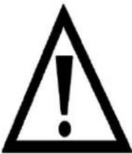 Warning symbol with exclamation mark inside triangle