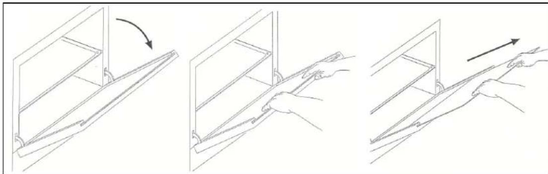 BAUMATIC PCC7100SS - Removing the inner door glass for cleaning - 1