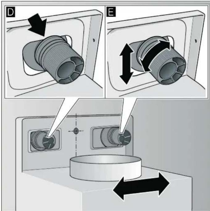 BOSCH DWB09W450 - Colgar y alinear el aparato - 1