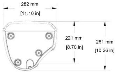 282 mm [11.10 in] 221 mm [8.70 in] 261 mm [10.26 in]