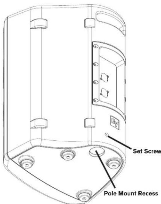 Set Screw Pole Mount Recess