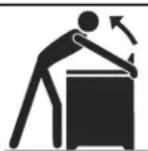 FRIGIDAIRE FFED3025LB - Tip Over Hazard - 1
