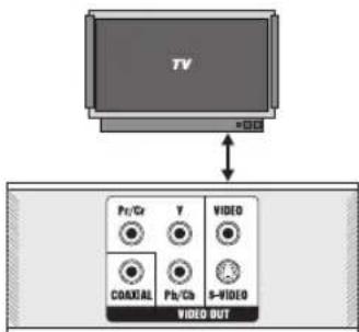 TV ×100 Pr/Cr Y VIDEO COAXIAL Pb/Cb S-VIDEO VIDEO OUT