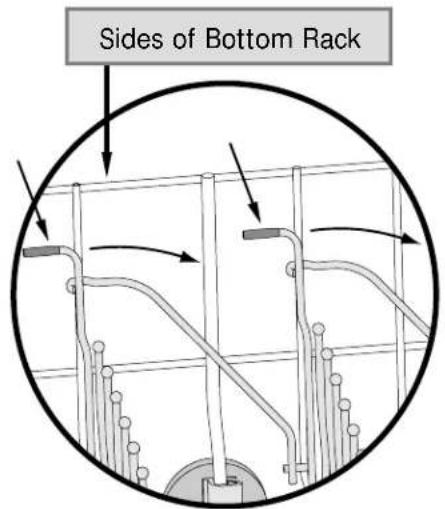 Sides of Bottom Rack
