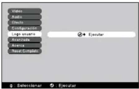 Video Audio Electro Configuración Logo usuario Avanzada Acerta Reset Complete Ejecutar : Seleccionar : Ejecutar